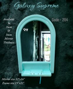 Galaxy Sky Blue Plastic Frame Mirror