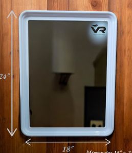 Island Grey Plastic Frame Mirror