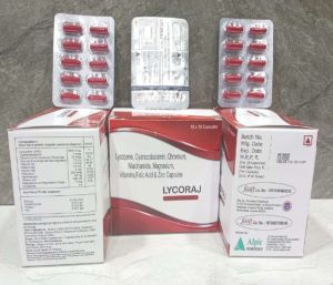 Lycopene, Cyanocobalamin, Chromium, Niacinamide, Magnesium, Vitamins, Folic Acid & Zinc Capsules