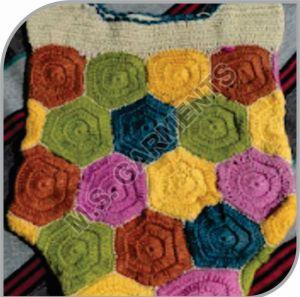 Printed Cotton Yarn Crochet Bag