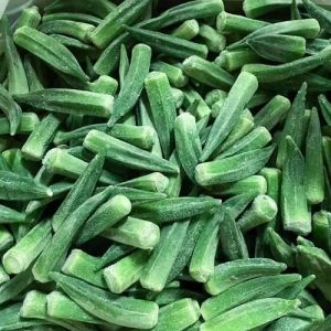 Frozen Baby Okra, Color : Green for Cooking