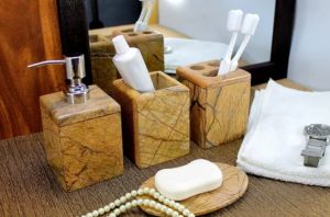Premium Soap Dispenser & Toothbrush Stand