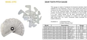 Kristeel Stainless Steel Gear Tooth Pitch Gauge