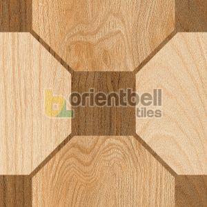 600X600mm GFT ODP Aster Wood FT Brown Floor Tile