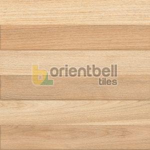600X600mm GFT ODP Wood Strip Natural Floor Tile