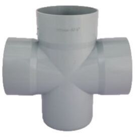Bandhan Double Tee (RR) Plain Joint Fitting, Size: 75 & 110, for Drinking Water Pipe
