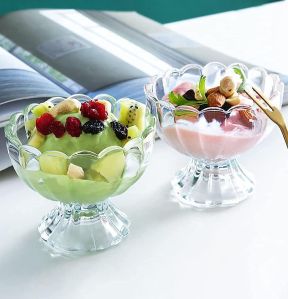 Plain Non Coated Glass Serving Bowls, Color : Transparent