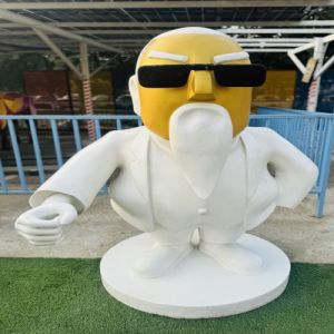 FRP Old Man Statue