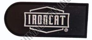 Black Silicone Hand Gloves Logo Badge