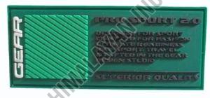 Green Silicone Bag Logo Badge