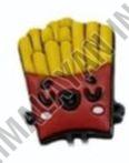 Silicone Rubber Red & Yellow Badge