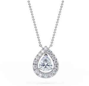 Pear Shape Real Diamond Pendant