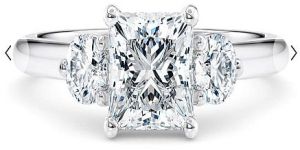 Princess And Round Cut Diamond Ring