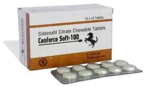 Cenforce Soft 100mg Sildenafil Citrate Chewable Tablets