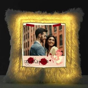 Customized LED Fur Cushion