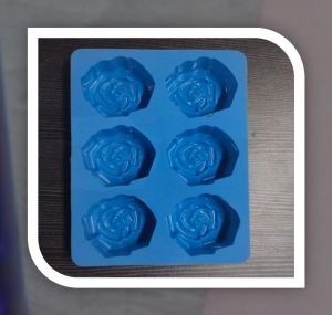 100 Gram Rose Silicon Soap Mould, Color : Blue