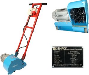 Impa 591212 Electric Descaling Chain Machine KP1200E &AMP;ndash; High-Speed Rust  (440V, 120mm)