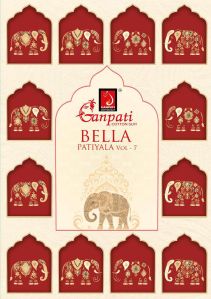 ganpati bella patiyala vol 7 cotton fabric