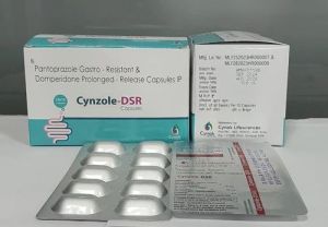 Cynzole DSR Pantoprazole Domperidone Capsules, Packaging Type : Box