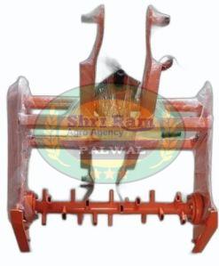 Semi Automatic Mild Steel Reverse Forward Rotary Tiller, Color : Red