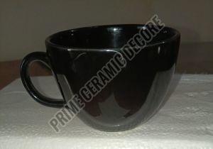 Black Ceramic Barista Coffee Cup