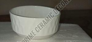 White Ceramic Soup Bowl