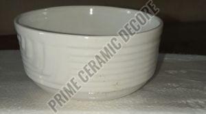 White Taj Ceramic Soup Bowl