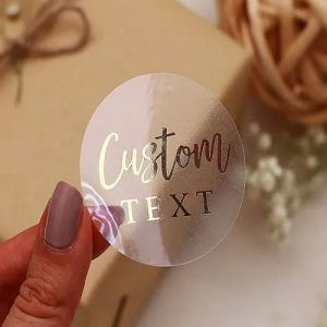 Polyester Transparent Stickers Label