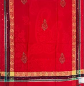 Maroon Viscose Wool Stonework Shawl