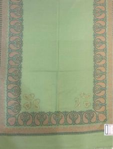 Woolen Ladies Pista Green Stone Work Stole