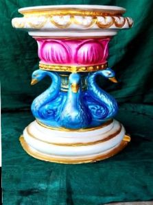Peacock Fiber Flower Pot