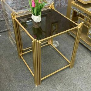 Modern Square Side Table, Geometric Square