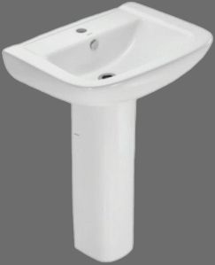 Jaquar Ceramic Pedestal Wash Basin, Color : White