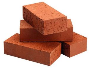 Rectangular Red Clay Bricks for Construction Purposes