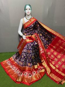 Double Ikkat Silk Sarees