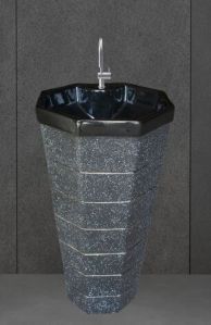 Ceramic Benito Pedestal Wash Basin, Color : Multicolor for Bathroom