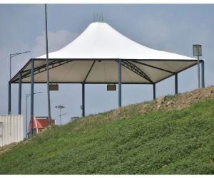 Polyester Fabric Prefab Conical Sports Arenas Tensile Structure