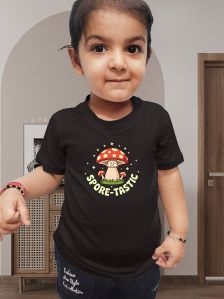 Kids Girls Cotton Printed Trendy T Shirt