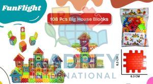 Plastic Fun Flight Big House Blocks Set, Color : Multicolor