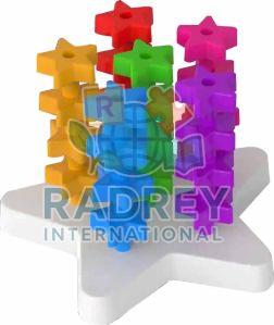 Plastic MY Star Tower Kids Toy Set, Color : Multicolor
