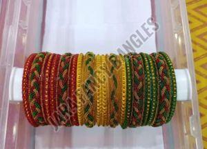 2.6 Inch Fancy Glass Ladies Bangle