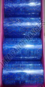 2 Inch Blue Metal Ladies Bangles