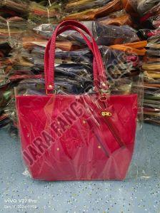 Pink Rexine Ladies Hand Bags