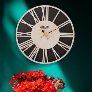 The Ivory Starlet Roman Numeral Wall Clock