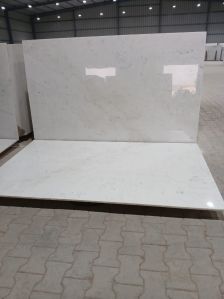 Polished 18mm Wonder White Marble Slab for Countertop, Wall Cladding