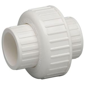 Polished Plastic Pipe Union, Color : White
