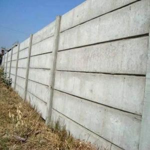 Concrete Plain Precast Compound Wall, Color : Gray