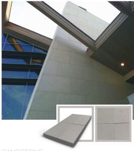 Polished Sandblasted Grey Sandstone Slab Standard for Construction