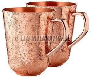 Hammered Pure Copper Mule Mug, Color : Bronze