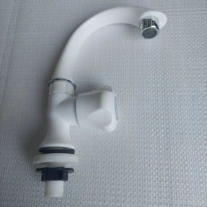 Tarang White PVC Swan Neck Tap 6 Inch ( Length )